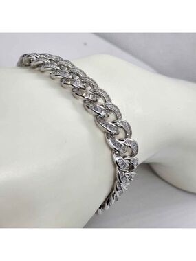 Brand New   Sterling Silver 925 Cuban link style  Bracelet